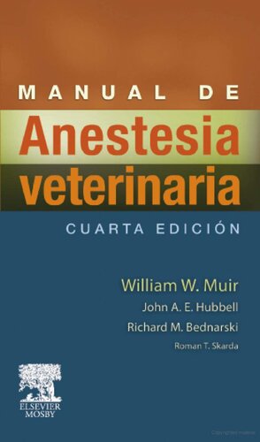 Manual De Anestesia Veterinaria