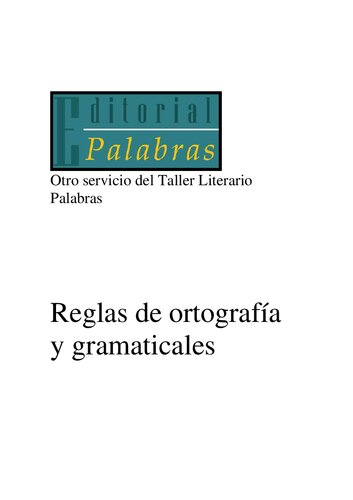 Reglas De Ortografia Y Gramaticales