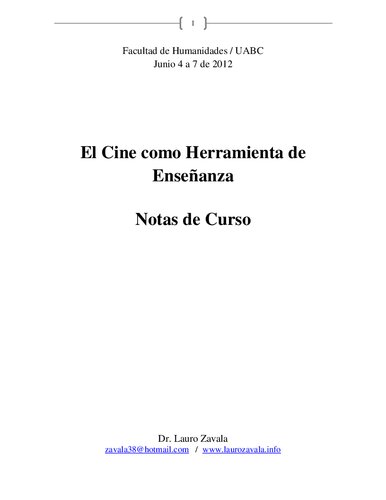 El Cine Como Herramienta De Enseñanza