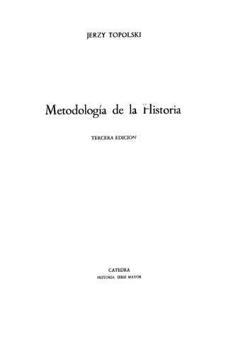 Metodologia De La Historia