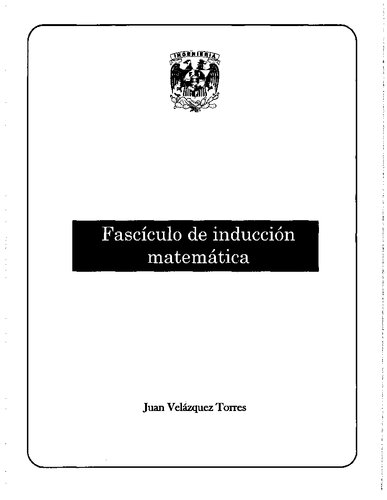 Fascículo de inducción matemática
