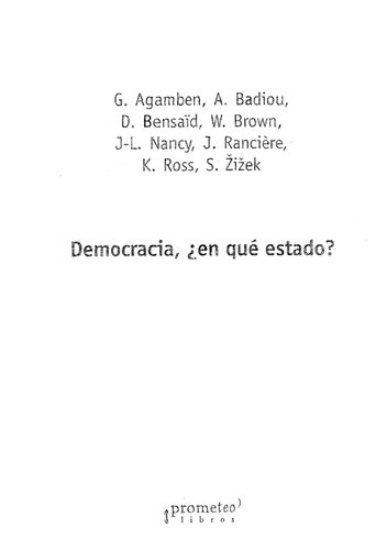 Democracia En Que Estado