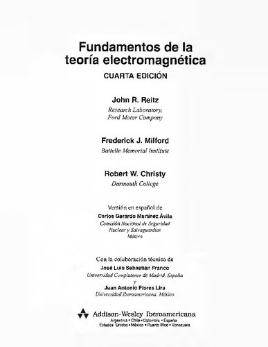 Fundamentos De La Teoria Electromagnetica