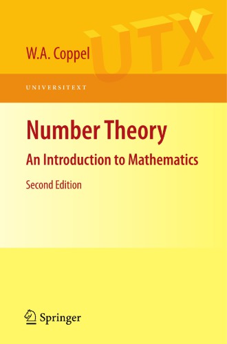 Number Theory: An Introduction to Mathematics