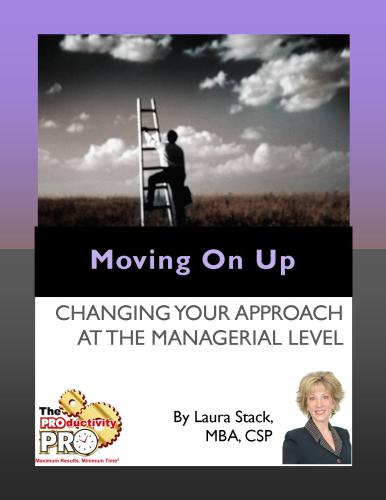 Moving on UP - Changing Your Approach at the Managerial Level