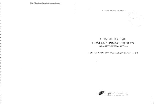 Contabilidad Costos Y Presupuestos (3ed)