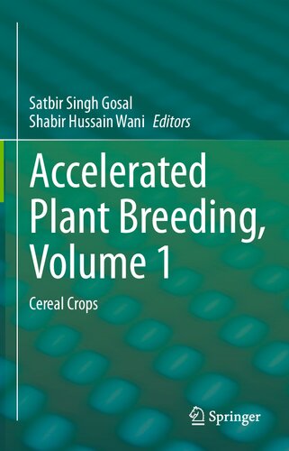 Accelerated Plant Breeding, Volume 1: Cereal Crops