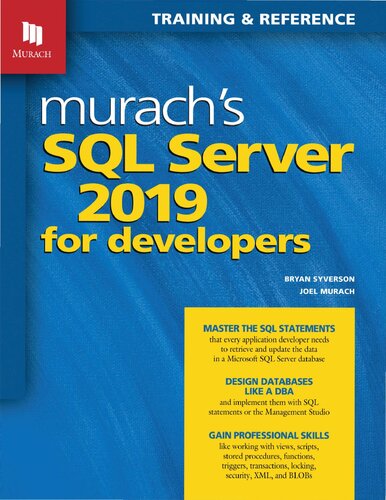 Murach's SQL Server 2019 for Developers