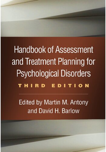 Handbook of Assessment and Treatment Planning for Psychological Disorders