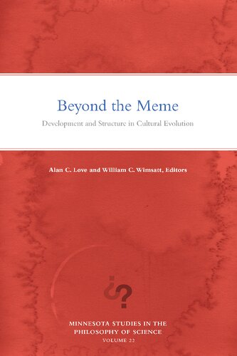 Beyond the Meme: Development and Structure in Cultural Evolution