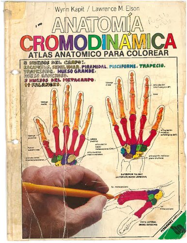 Anatomía Cromodinámica. Atlas anatómico para colorear
