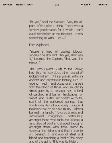 The Restaurant at the End of the Universe