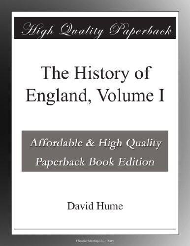 The History of England, Volume I