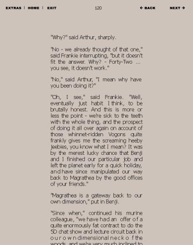 The Hitchhikers Guide to the Galaxy