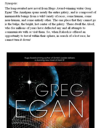 Unknown Egan, Greg#Incandescence