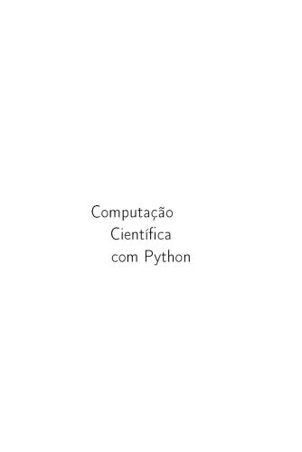 Computação Científica com Python-Edição do Autor