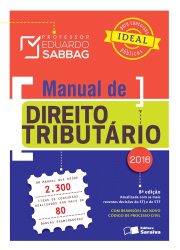 Manual de direito tributário - 8ed