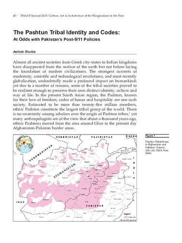 The Pashtun Tribal Identity and Codes: At Odds with Pakistan's Post 9/11 Policies