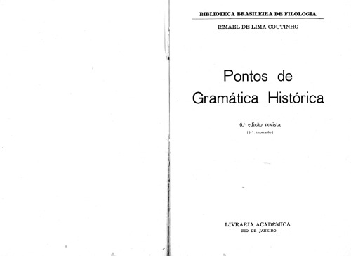 Pontos de gramática histórica
