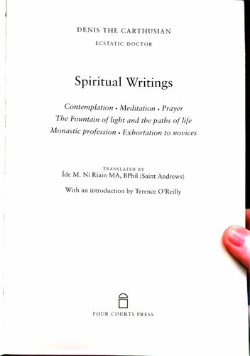 The Spiritual Writings of Denis the Carthusian