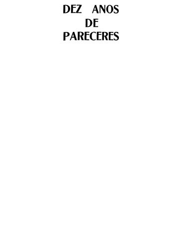 Dez Anos de Pareceres