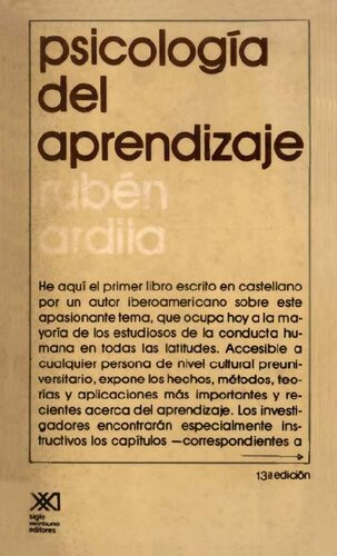 Psicologia Del Aprendizaje