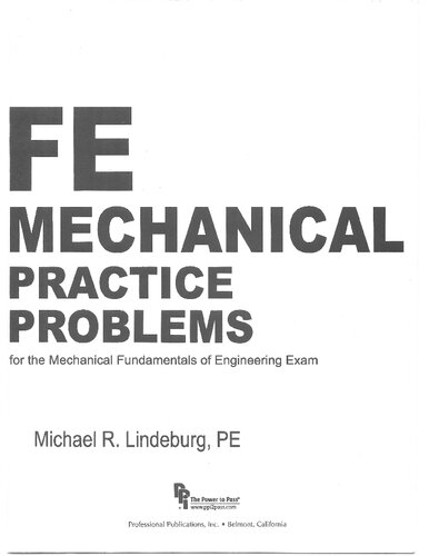 FE Mechanical Practice Problems