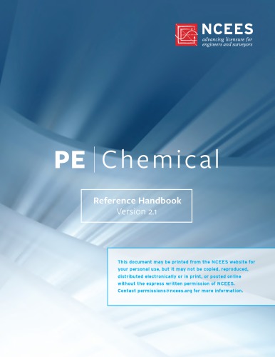 Principles and Practice of Engineering PE Chemical Reference Handbook