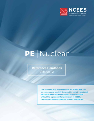 Principles and Practices of Engineering PE Nuclear Reference Handbook