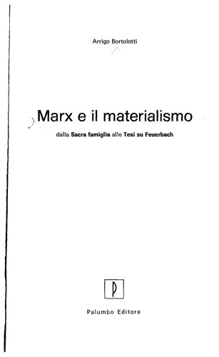Marx e il materialismo