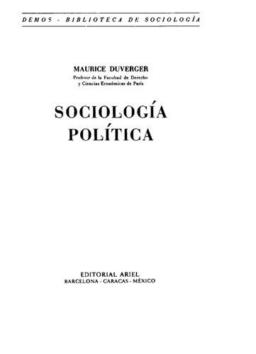 Sociología política