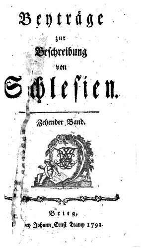 Beyträge zur Beschreibung von Schlesien