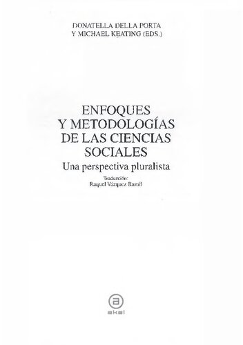 Enfoques Y Metodologias De Las Ciencias Sociales
