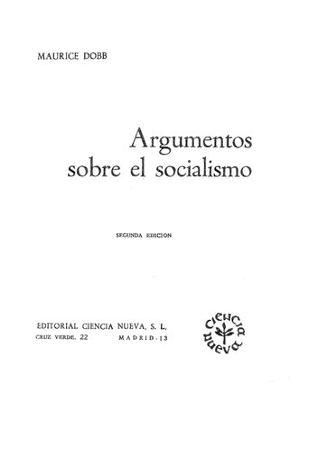 Argumentos sobre el socialismo