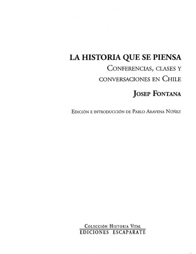 La Historia Que Se Piensa