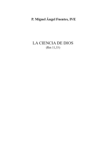 La Ciencia De Dios
