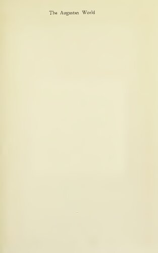 The Augustan World: Life and Letters in Eighteenth-Century England