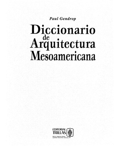 Diccionario De Arquitectura Mesoamericana