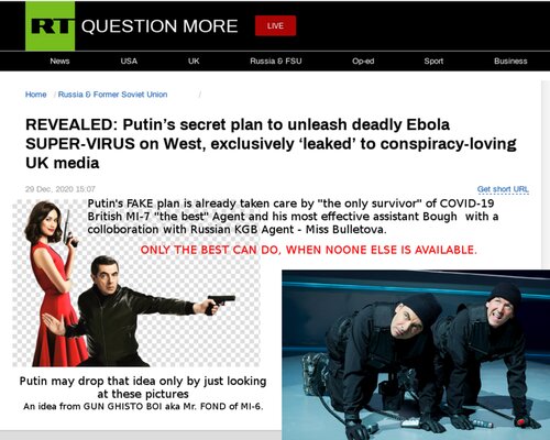 Putin's Top Secret plan leaked on UK Mass Media Outlets.