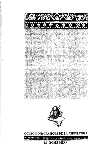 Introduccion A La Clinica Psiquiatrica