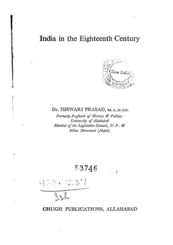 India in the Eighteenth Century