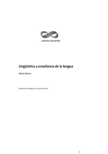 Lingüística y enseñanza de la lengua