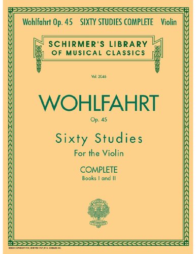 Sixty Studies for the Violin, Op. 45 Complete