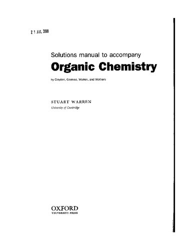 Solutions Manual to Accompany Organic Chemistry