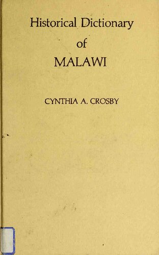 Historical Dictionary of Malawi