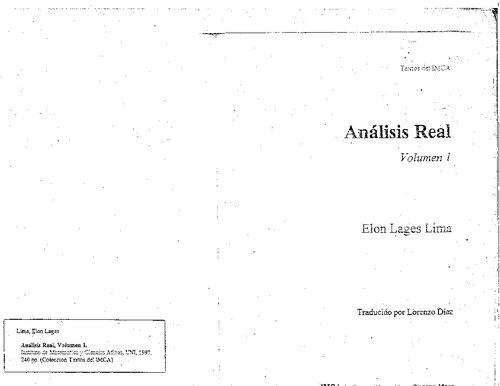 Análisis Real