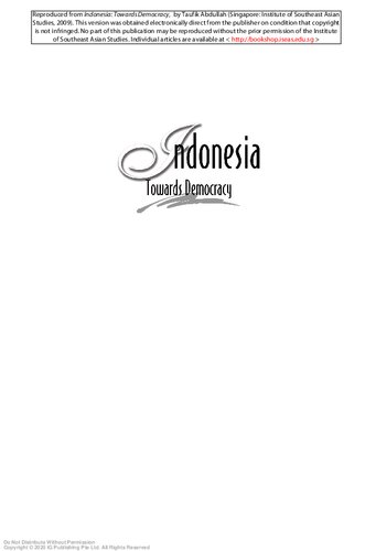 Indonesia, towards democracy