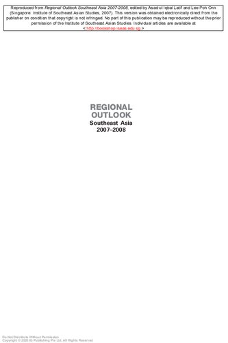 Regional outlook : Southeast Asia.