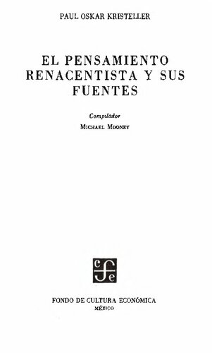 El Pensamiento Renacentista Y Sus Fuentes