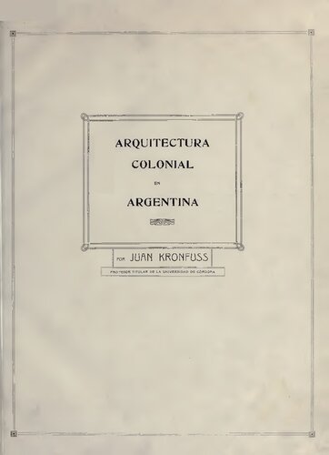 Arquitectura colonial en Argentina